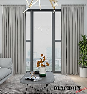 Dove Grey Curtains - Blackout Express