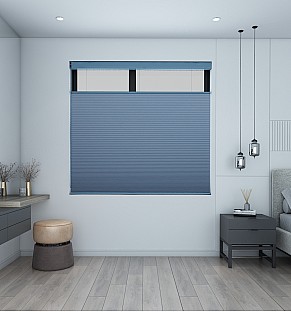 Blue Dust Blackout Honeycomb Blind