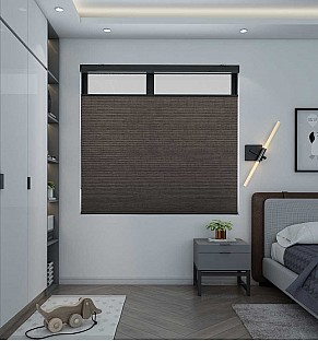 Grain Brown Blackout Honeycomb Blind