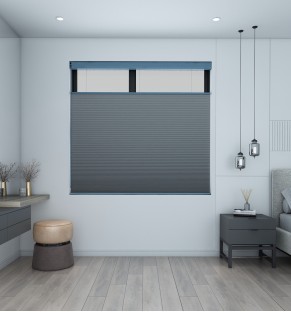 Steel Grey Blackout Honeycomb Blind