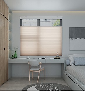 Blush Sunfiltering Honeycomb Blind