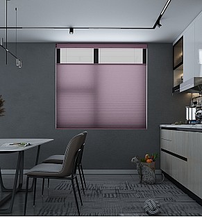 Frost Berry Sunfiltering Honeycomb Blind