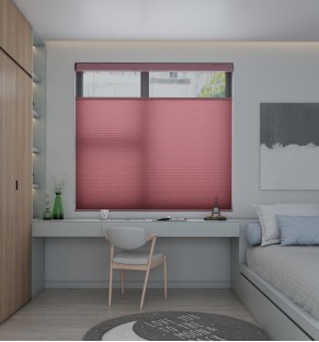 Mineral Red Sunfiltering Honeycomb Blind