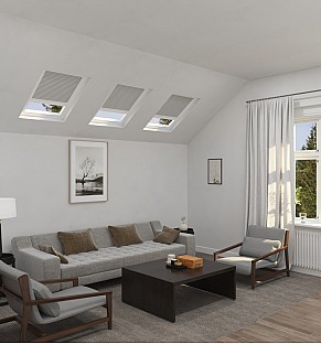  Bone Gray Blackout Skylight Blind