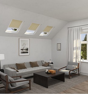  Dutch White Blackout Skylight Blind