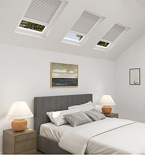 Offwhite Cloud Blackout Skylight Blind