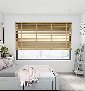 Bamboo Deluxe Honey Streak Wooden Blind