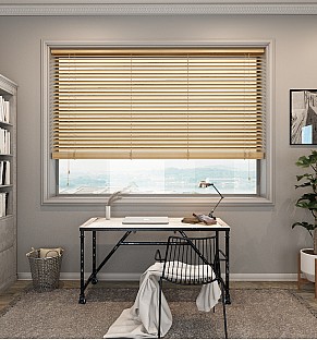 Honey Streak Bamboo Wooden Blind