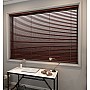 Polished Bark Bamboo Wooden Blind