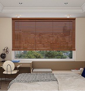 Autumn Basswood Wooden Blind