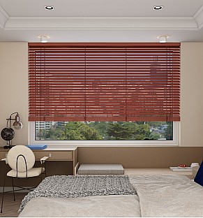 Chilli Basswood Wooden Blind