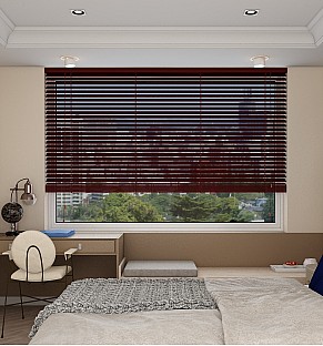 Rio Red Basswood Wooden Blind