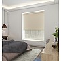 Blackout Custom Cream/Screen Biscuit - Double Roller Blind