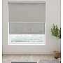 Blackout Soft Grey/Screen White Grey - Double Roller Blind